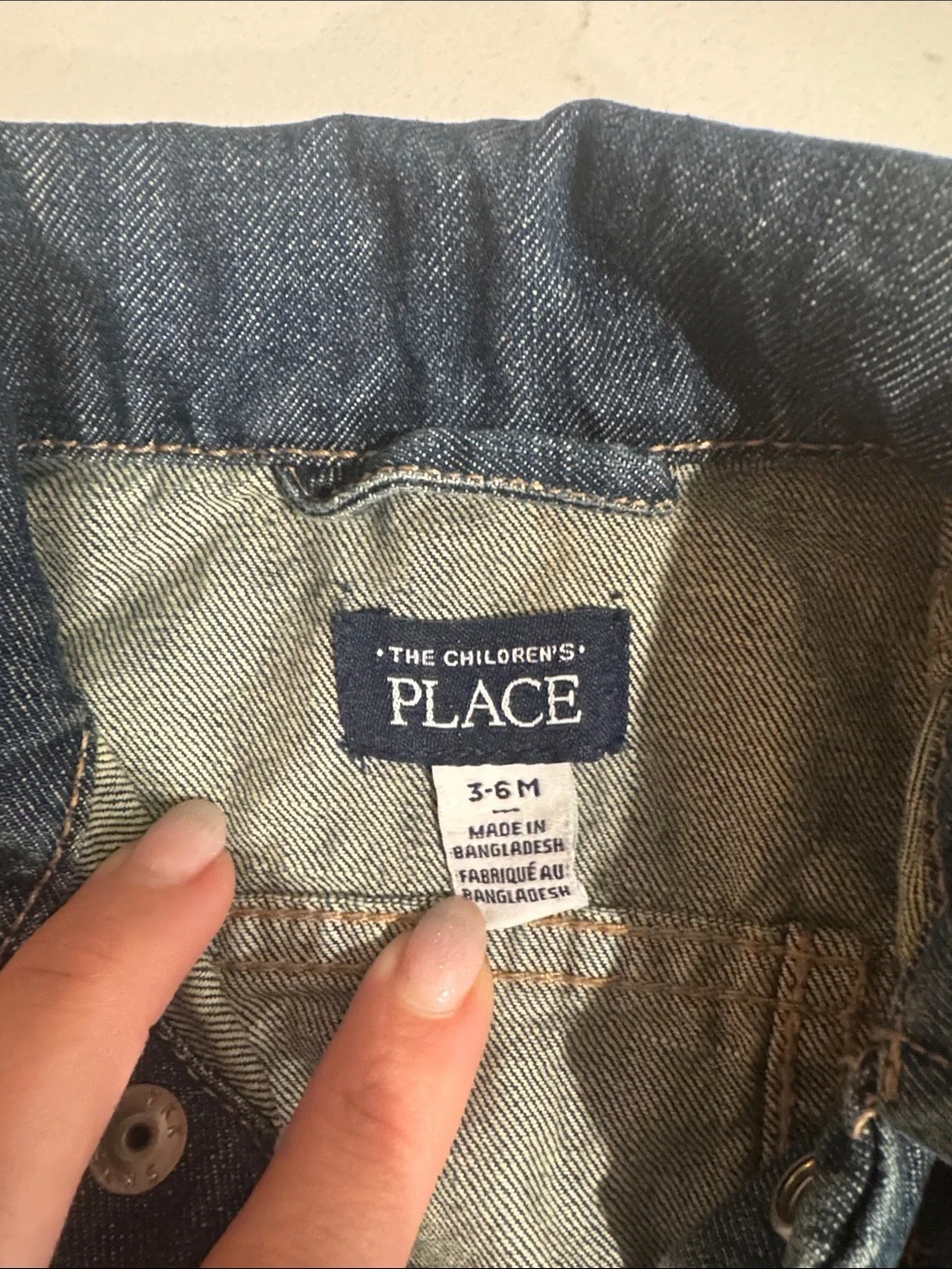 The Children's Place Dark Blue Denim Jean Jacket for Kids